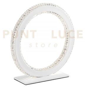 Lumetto led bryant bianco 18w 2300lm 3000k 26x8x26cm diffusore diam