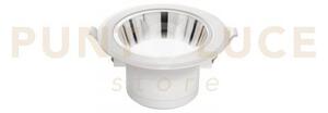 Incasso led mack bianco e cromo 15w 1650lm 3000k 15x8,1cm