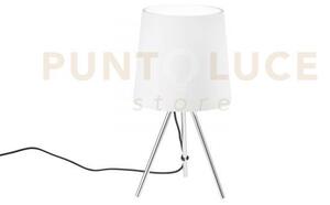 Lume marley bianco 1 luce attacco e14 25x43,5cm in metallo