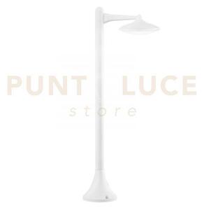Paletto led alyson bianco 12w 1300lm 4000k ip44 28x91cm in alluminio