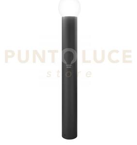 Paletto skittle antracite 1 luce attacco e27 ip54 15x100cm diffusor