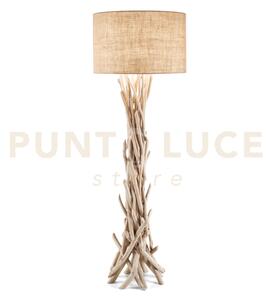 Driftwood lampada da terra rami intrecciati in legno naturale con p