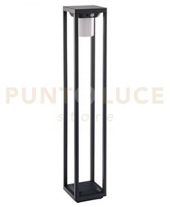 Palo led kyoto antracite 2,5w 300lm 4000k con pannello solare e sen
