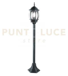 Paletto santiago nero e verde 1 luce attacco e27 ip44 21x110,3cm