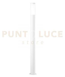 Paletto tokyo bianco 1 luce attacco e27 ip44 11,5x110cm in acciaio 