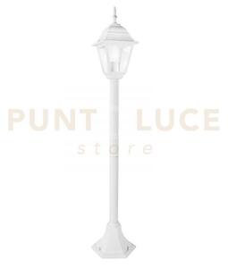 Paletto roma bianco 1 luce attacco e27 ip44 14,6x14,6x104cm