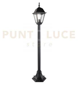 Paletto roma nero 1 luce attacco e27 ip44 14,6x14,6x104cm