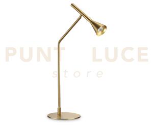 Diesis lampada da tavolo led 3000k 6,5w 500 lm dimmerabile ottone