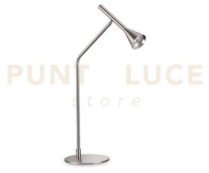 Diesis lampada da tavolo led 3000k 6,5w 500 lm dimmerabile nickel