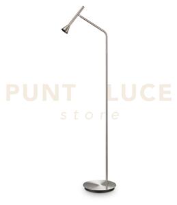 Diesis lampada da terra nickel orientabile led 3000k 4,5w 390 lm