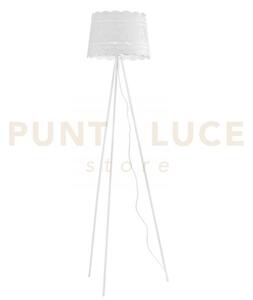 Lampada da terra cluny bianca 3 luci attacco e14 40x168cm