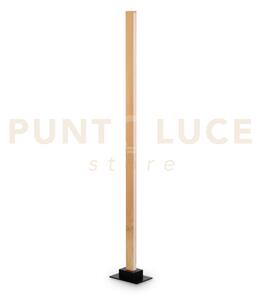 Craft lampada da terra in metallo e legno naturale con dimmer 3000k