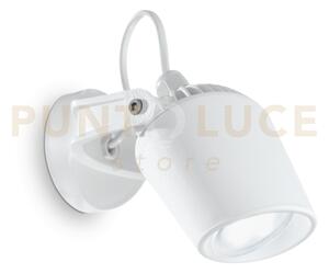 Elio applique a parete ip66 bianco orientabile 1 luce attacco gu10 
