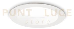 Basic faretto da incasso led 3000k 15w 87° 1550 lm bianco d.14,4cm