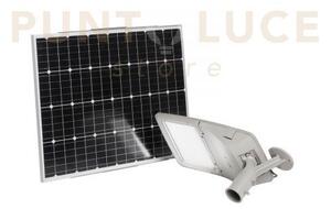 Faro solare stradale led febo silver 40w 6800lm 4000k ip66 pannello