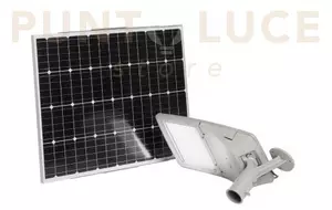 Faro solare stradale led febo silver 40w 6800lm 4000k ip66 pannello