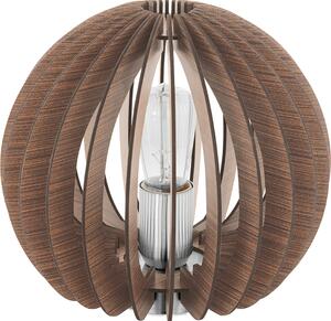 Lampada da tavolo in legno marrone scuro interruttore LED adatto 1xE27 max. 60W/230V Ø 26cm