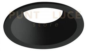 Faretto a incasso ayris nero tondo 1 luce attacco gu10 8,5x10cm