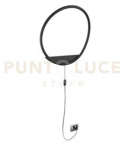 Applique a parete led linger nera 25w 3140lm cct 3000k 4000k 6500k6