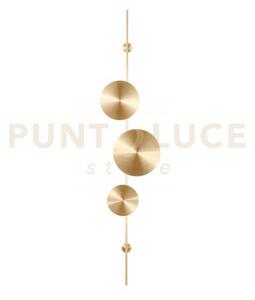 Applique a parete led idol in alluminio oro 33w 3720lm cct 3000k 40