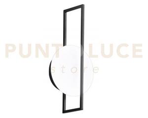 Applique a parete led fobos nera 12w 1900lm cct 3000k 4000k 6500k 1