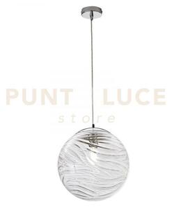 Lampadario a sospensione nereide trasparente 1 luce attacco e27 33