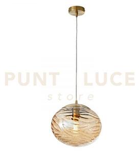 Lampadario a sospensione nereide champagne 1 luce attacco e27 24,8x
