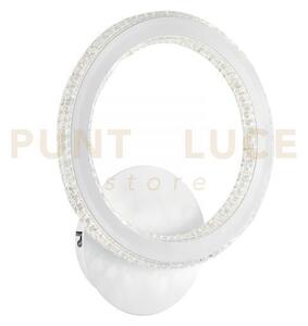 Applique a parete led bryant bianca 19w 2040lm 3000k 26x17x30cm dif