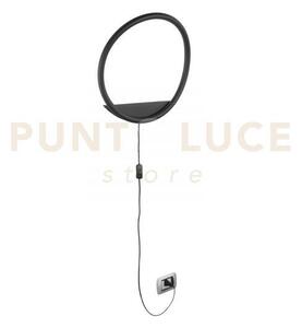 Applique a parete led linger nera 15w 1800lm cct 3000k 4000k 6500k 