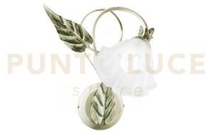 Applique a parete isotta avorio 1 luce attacco e14 16x28x35cm in me