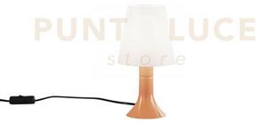 Lumetto bingo arancio in pc 1 luce attacco e14 13x9x24,5cm