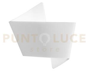 Applique a parete origami bianca 1 luce attacco e27 30,5x12x31cm in