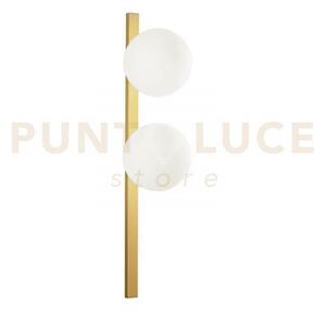 Applique a parete enoire oro 2 luci attacco e14 14x14x60cm diffusor