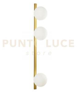 Applique a parete enoire oro 3 luci attacco e14 14x14x90cm diffusor