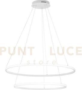 Lampadario a sospensione led axis bianca 70w 6850lm cct 3000 4000 6