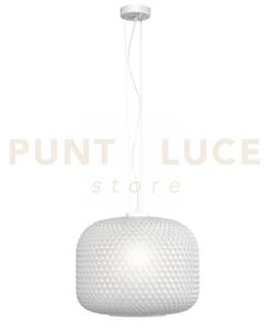 Lampadario a sospensione ashford sferica bianca 1 luce attacco e27 