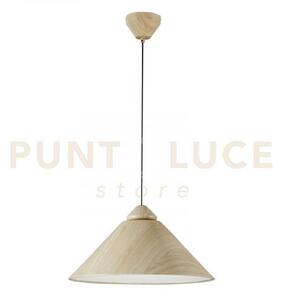 Lampadario a sospensione bigbang beige e bianca 1 luce attacco e27 