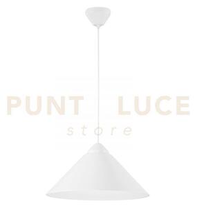 Lampadario a sospensione bigbang bianca 1 luce attacco e27 49x25x18