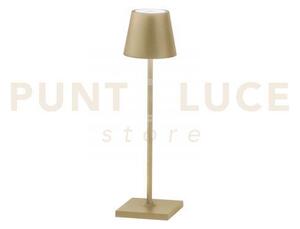 Lampada da tavolo ricaricabile led drink oro 1,5w 165lm 3000k dimme