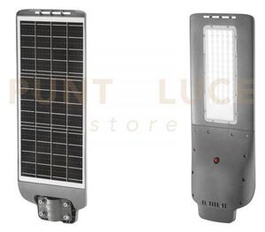 Faro solare stradale led aureus antracite 20w 1600lm 3000k con pann