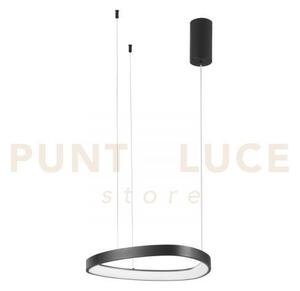 Lampadario a sospensione led klapton nera 40w 6160lm cct 3000 4000 