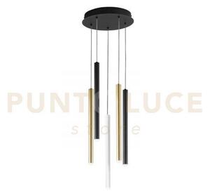 Lampadario a sospensione led pype multicolore 35w 2350lm cct 3000 4
