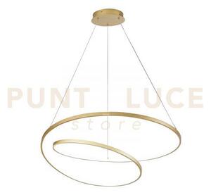 Lampadario a sospensione led lieve oro 60w 8000lm cct 3000k 4000k 6