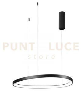 Lampadario a sospensione led klapton nera 80w 11440lm cct 3000 4000