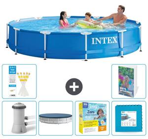 Piscina autoportante rettangolare - 366x76 cm - 5 pezzi - Modello S276