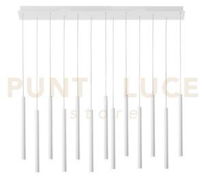 Lampadario a sospensione led pype bianca 65w 6110lm cct 3000 4000 6