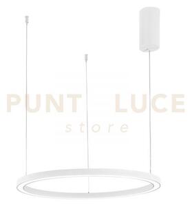 Lampadario a sospensione led hoop bianca 30w 4500lm cct 3000k 4000k
