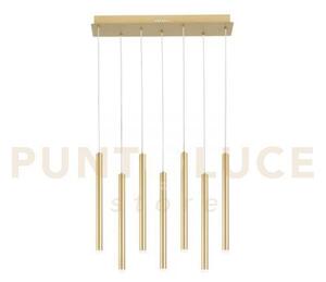 Lampadario a sospensione led pype oro 35w 3290lm cct 3000 4000 6500