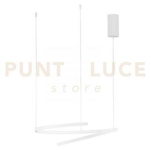 Lampadario a sospensione led moma bianca 38w 6090lm cct3000 4000 65