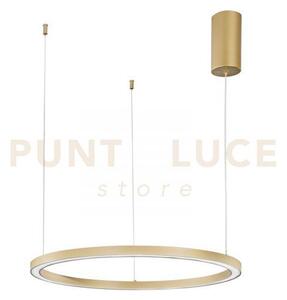 Lampadario a sospensione led hoop oro 30w 4500lm cct 3000k 4000k 65